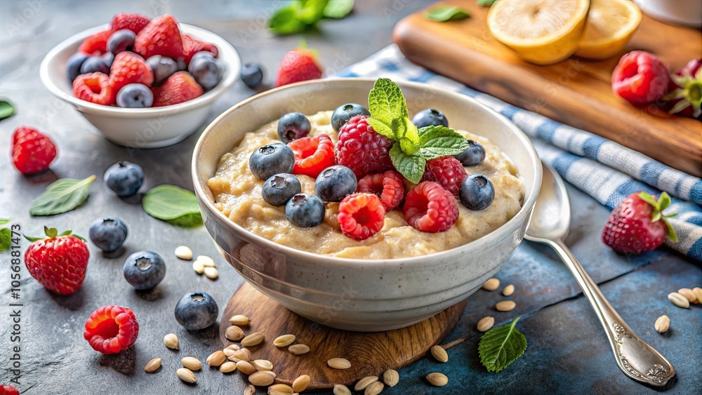 Healthy breakfast oatmeal porridge in bowl. Warm vegan vegetarian weight loss dieting food, porridge, oats, healthy, breakfast Healthy breakfast oatmeal porridge in bowl. Warm vegan vegetarian weight loss dieting food, porridge, oats, healthy, breakfast