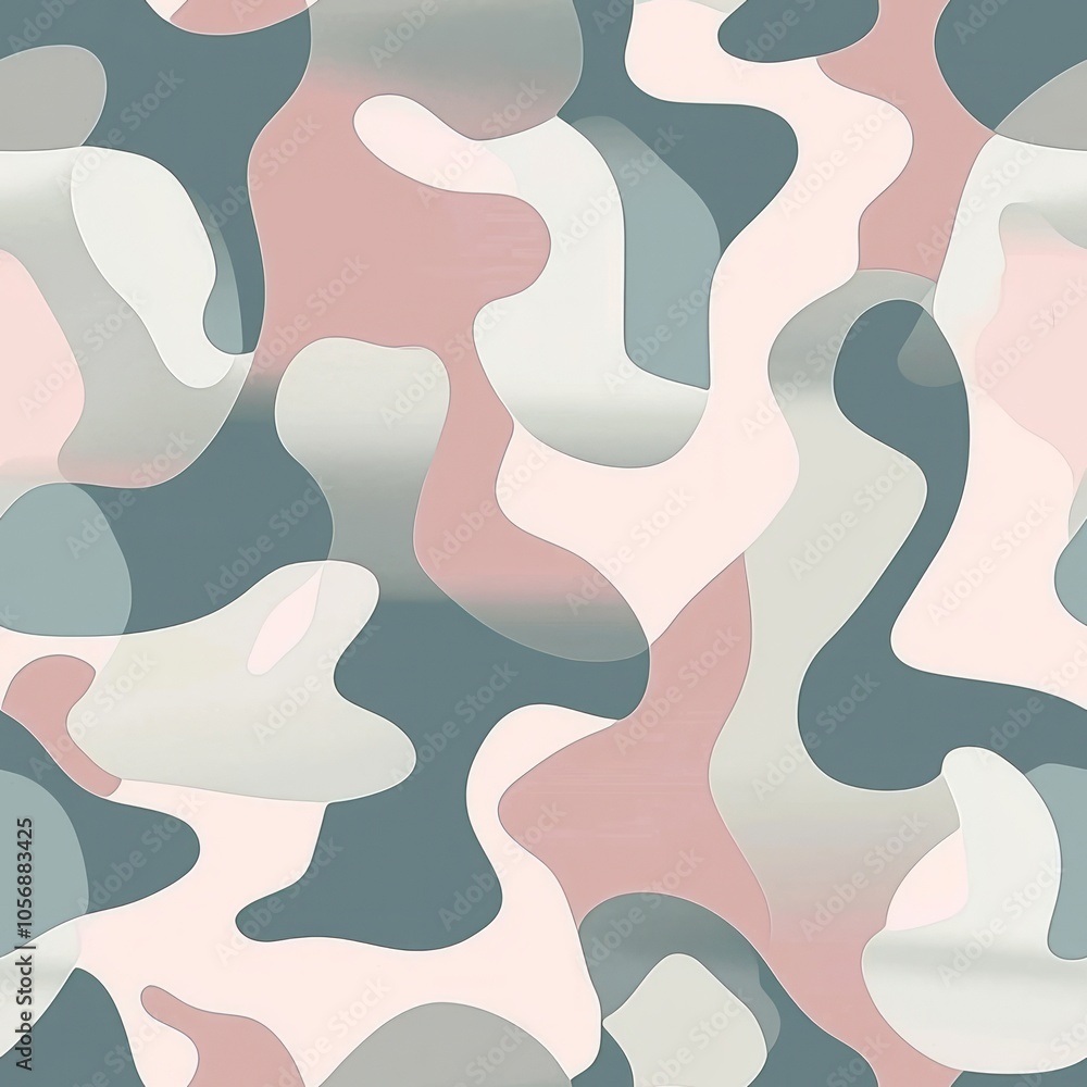 seamless pattern of ethereal abstract forms that appear to float in a dreamy pastel background seamless pattern of ethereal abstract forms that appear to float in a dreamy pastel background