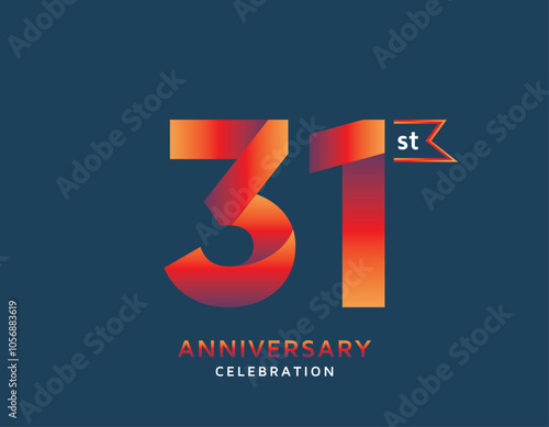 31st anniversary colorful