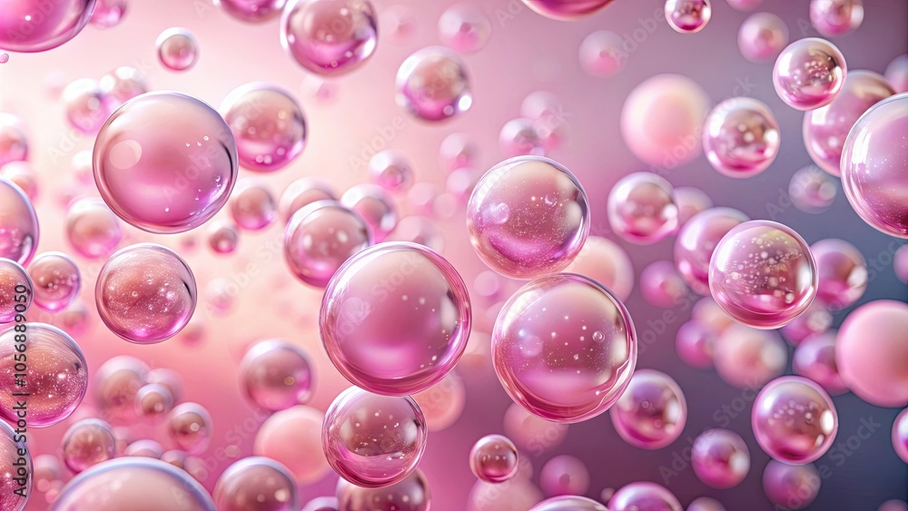 Pink collagen bubbles floating in the air, collagen, bubbles, pink, glossy, skincare, beauty, health, serum, rejuvenation Pink collagen bubbles floating in the air, collagen, bubbles, pink, glossy, skincare, beauty, health, serum, rejuvenation