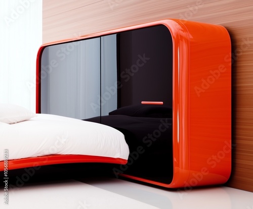 Futuristic Bed Design in Modern Bedroom photo