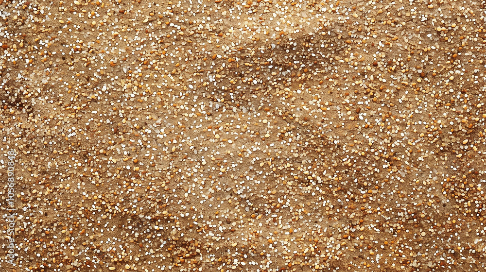 Golden sand close-up texture capturing the beauty of individual grains, perfect for backgrounds and design projects.