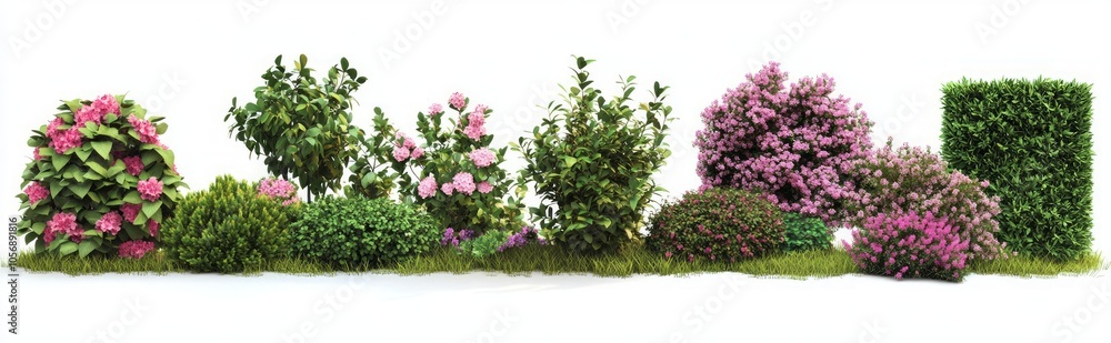 Obraz premium Vibrant Garden Arrangement with Pink Flowers