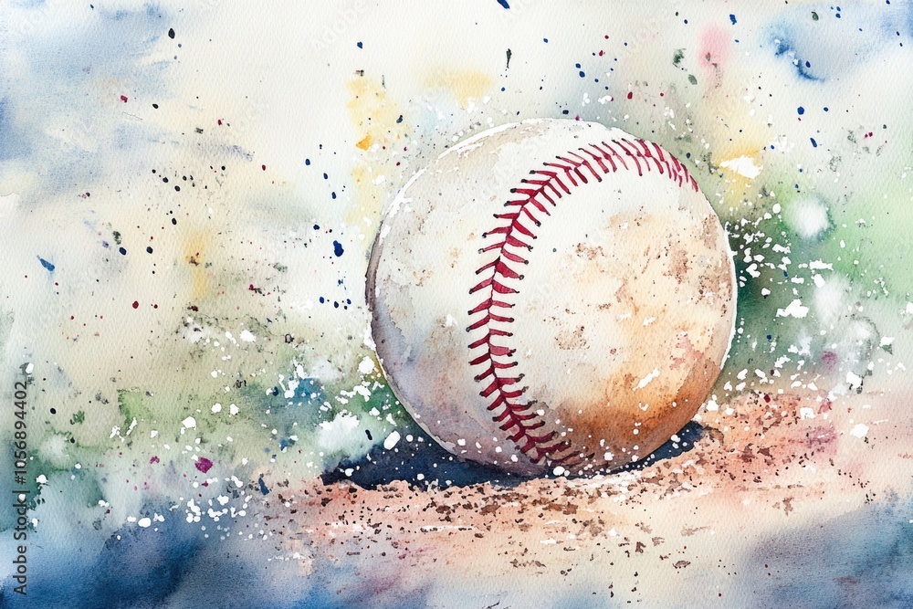 custom made wallpaper toronto digitalA single baseball lies in the dirt, ready to be picked up