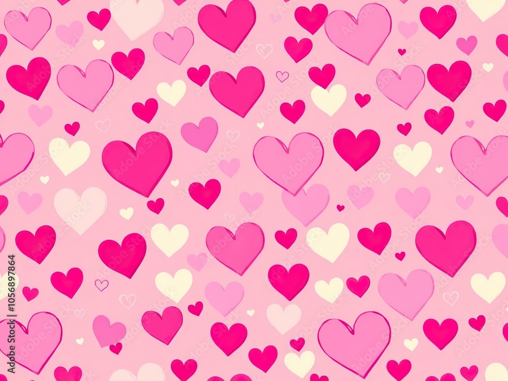 Pink heart background with soft gradient shades, perfect for Valentine's Day, love, hearts Pink heart background with soft gradient shades, perfect for Valentine's Day, love, hearts