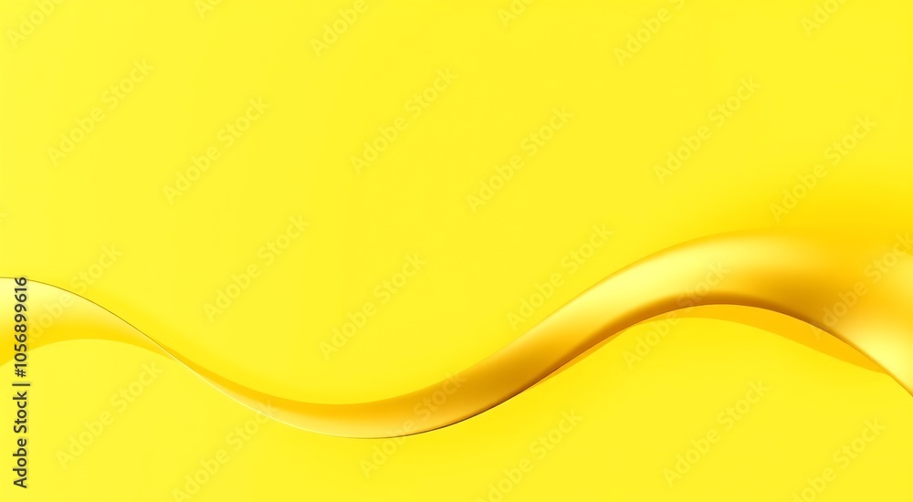 Yellow abstract background with wavy design. Yellow abstract background with wavy design.