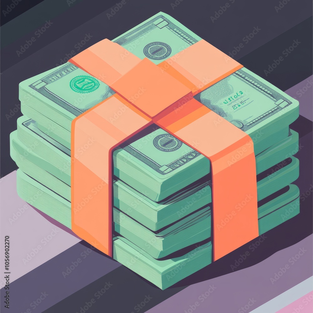 Wrapped Money Gift - A Wealthy Present Wrapped Money Gift - A Wealthy Present