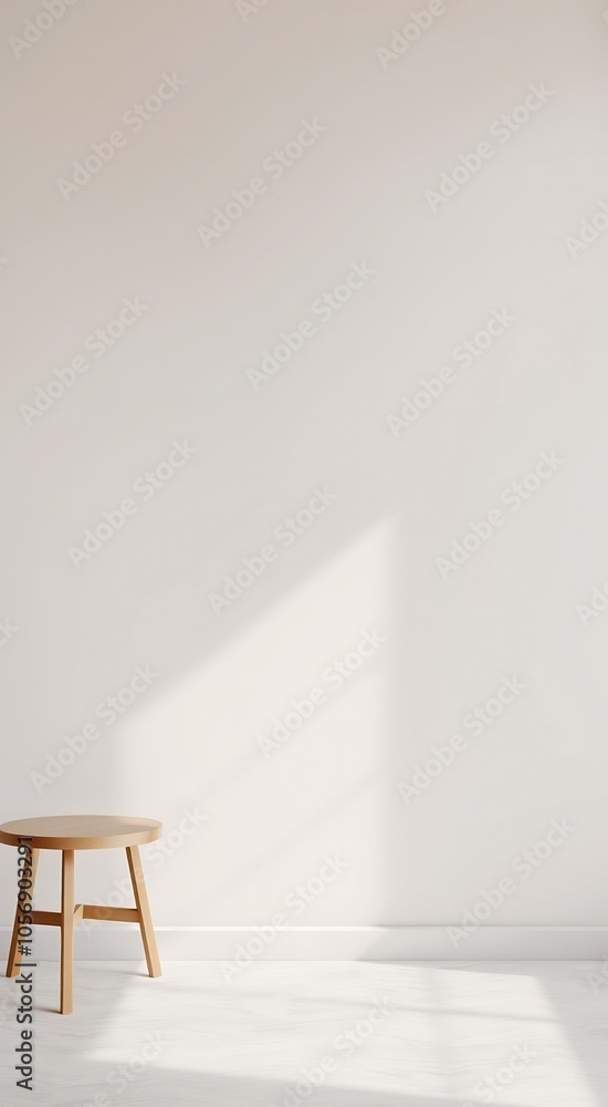 Wooden table in a bright white room. Wooden table in a bright white room.