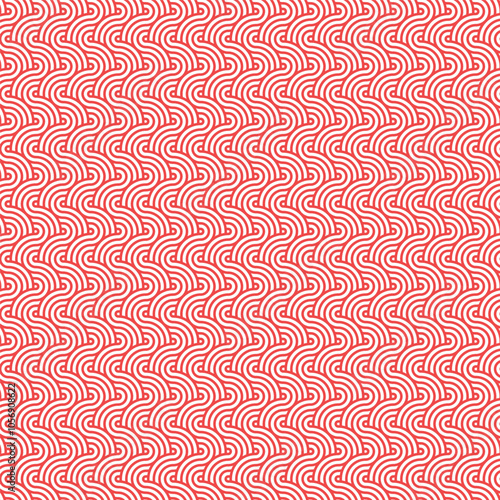 Seamless pattern with abstract waves. Modern stylish texture. Repeating geometric background.