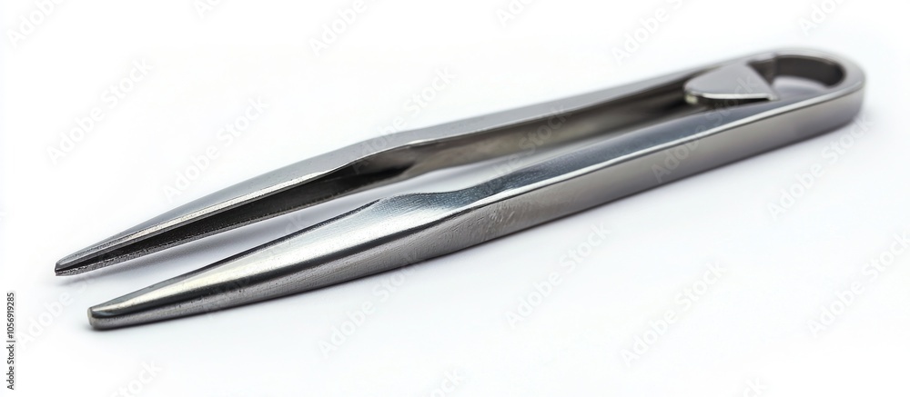 Tweezers Clamp Clip Isolated On White Background Tweezers Clamp Clip Isolated On White Background