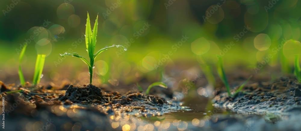 Young Rice Plant Ready For Planting Young Rice Plant Ready For Planting
