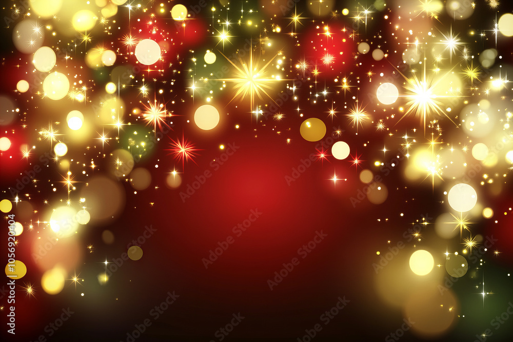 Festive Red and Green Christmas Sparkles Background with Glittering Bokeh, Twinkling Stars, and Bright Holiday Lights for Seasonal Celebrations Festive Red and Green Christmas Sparkles Background with Glittering Bokeh, Twinkling Stars, and Bright Holiday Lights for Seasonal Celebrations