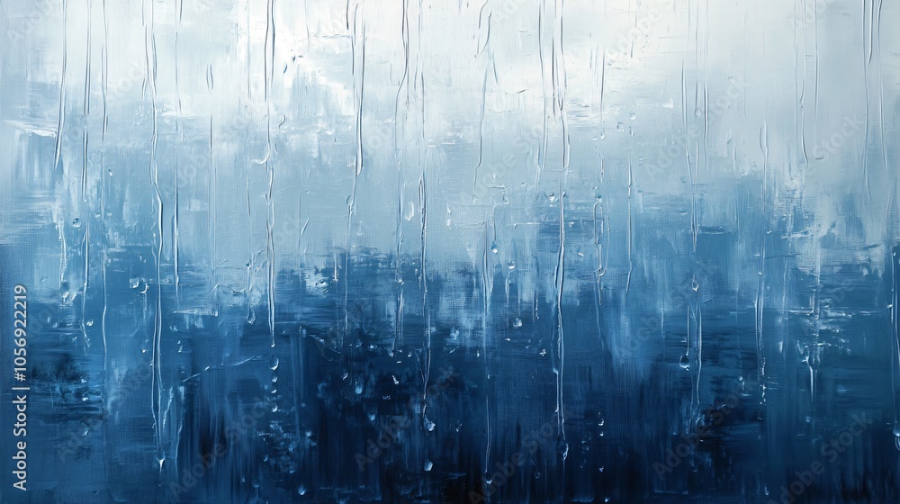 Obraz premium Abstract Blue Rain Background Texture