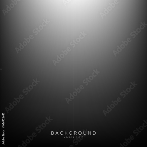 Dark black background with white gray gradient color, vector illustration 