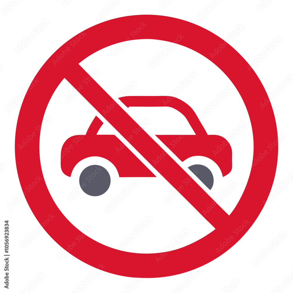 no car sign icon no car sign icon