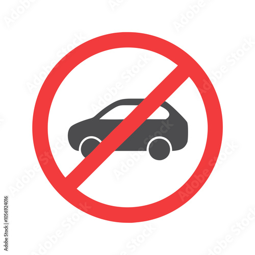 no car sign icon