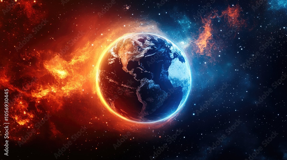 Abstract background featuring planet Earth with a futuristic flag concept ideal for themes related to independence honor and national remembrance Abstract background featuring planet Earth with a futuristic flag concept ideal for themes related to independence honor and national remembrance
