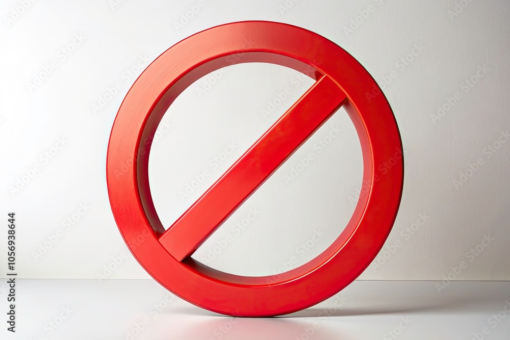 No Sign Red Circle Frame on White Background - Vector Stock Illustration for Creative Projects, Banners, and Marketing Materials No Sign Red Circle Frame on White Background - Vector Stock Illustration for Creative Projects, Banners, and Marketing Materials