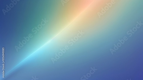 Gradient blue background with a bright diagonal light ray.