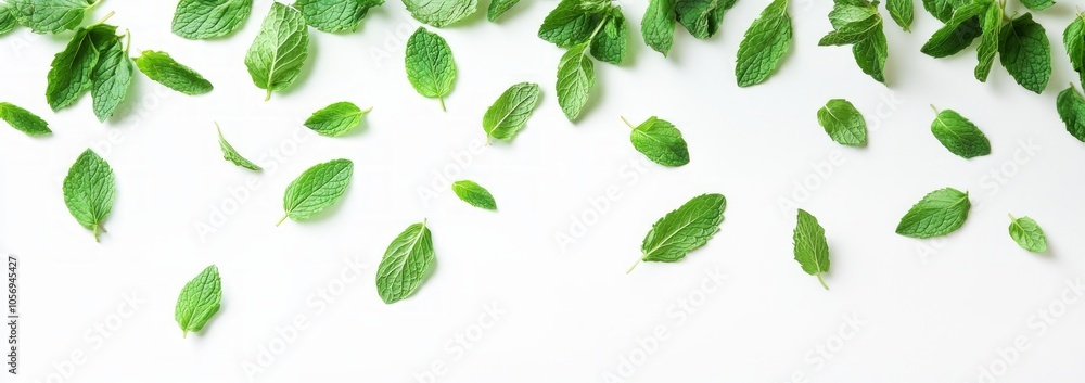 Fresh Mint Leaves Pattern Fresh Mint Leaves Pattern