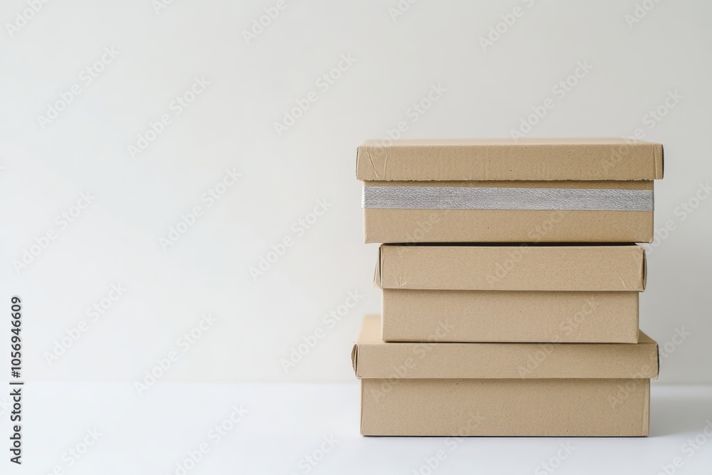 Stacked Cardboard Boxes Stacked Cardboard Boxes