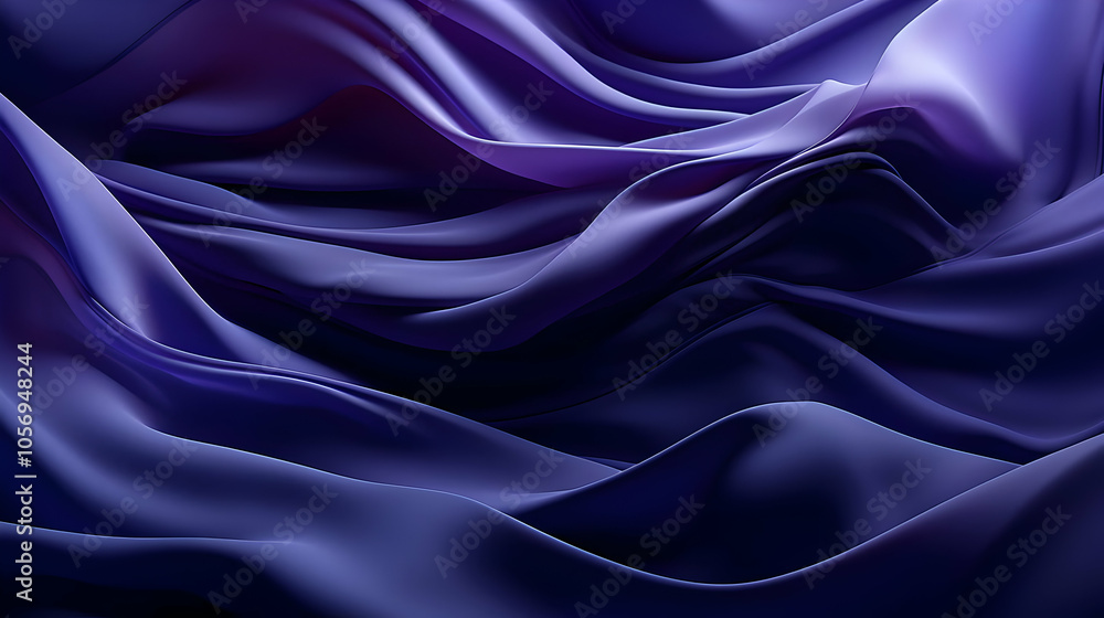 Abstract 3D Background with Purple and Blue Wavy Shapes Abstract 3D Background with Purple and Blue Wavy Shapes