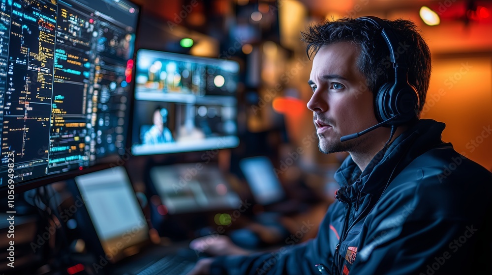 nside adispatch center, with operators using advanced technology to coordinate first responders, police nside adispatch center, with operators using advanced technology to coordinate first responders, police