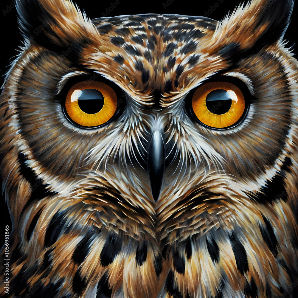 A captivating pastel sketch of an owl’s face against a deep black background. Its wide, amber eyes gleam with reflected moonlight, and its soft, textured feathers are drawn in gently blended strokes. A captivating pastel sketch of an owl’s face against a deep black background. Its wide, amber eyes gleam with reflected moonlight, and its soft, textured feathers are drawn in gently blended strokes.