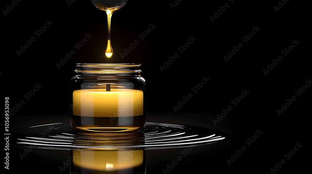 Dripping Oil From Jar Into Candle Wick Dripping Oil From Jar Into Candle Wick