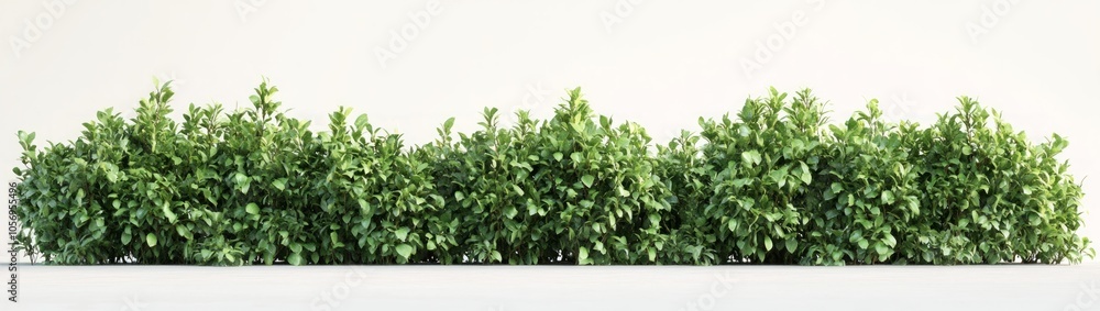 Fototapeta premium Green Lush Plants Border Design