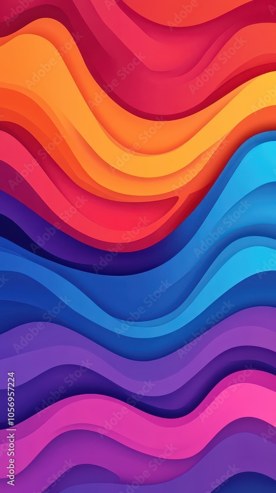 Dynamic Abstract Holographic Waves: A Colorful Fusion of Light and Motion in Modern Art Dynamic Abstract Holographic Waves: A Colorful Fusion of Light and Motion in Modern Art