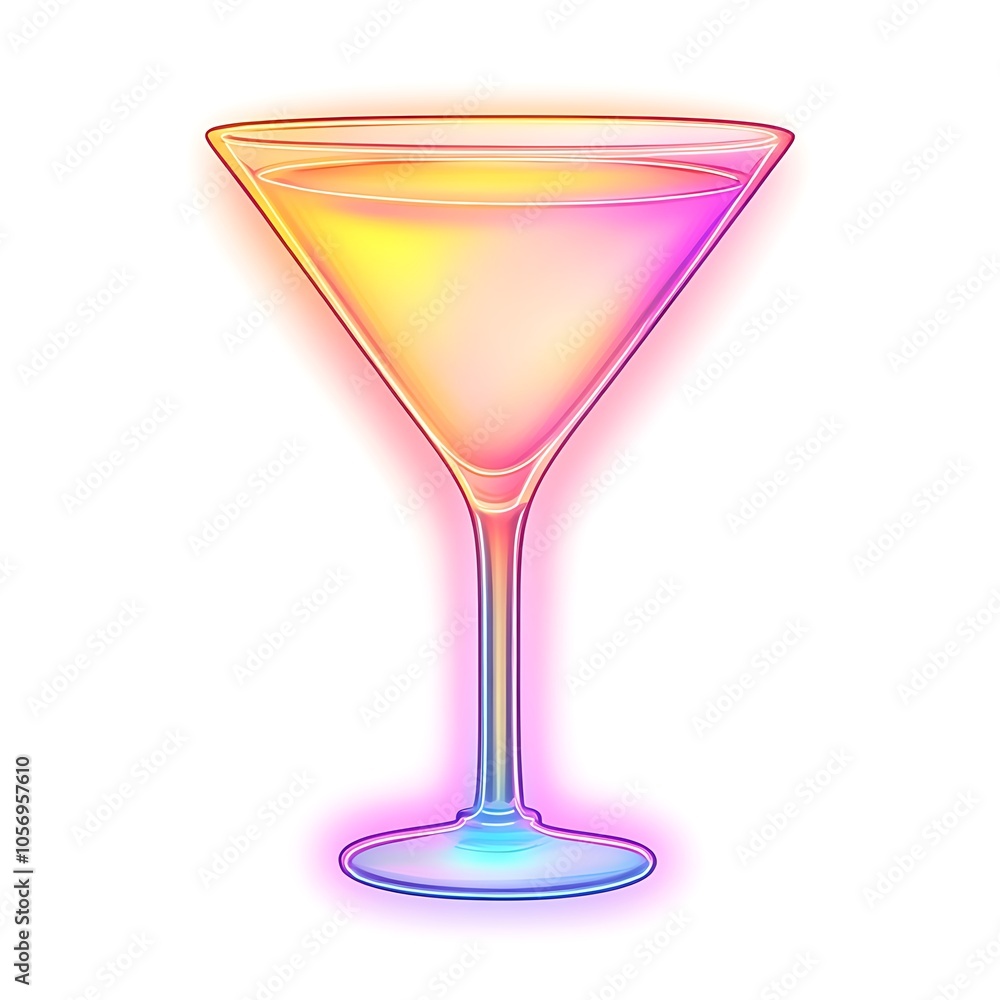 Cartoon glowing light bulb with a spark on a white background.