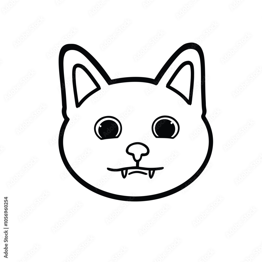Cat Head Transparent Icon Vector T-shirt Cute Illustration Cat Head Transparent Icon Vector T-shirt Cute Illustration