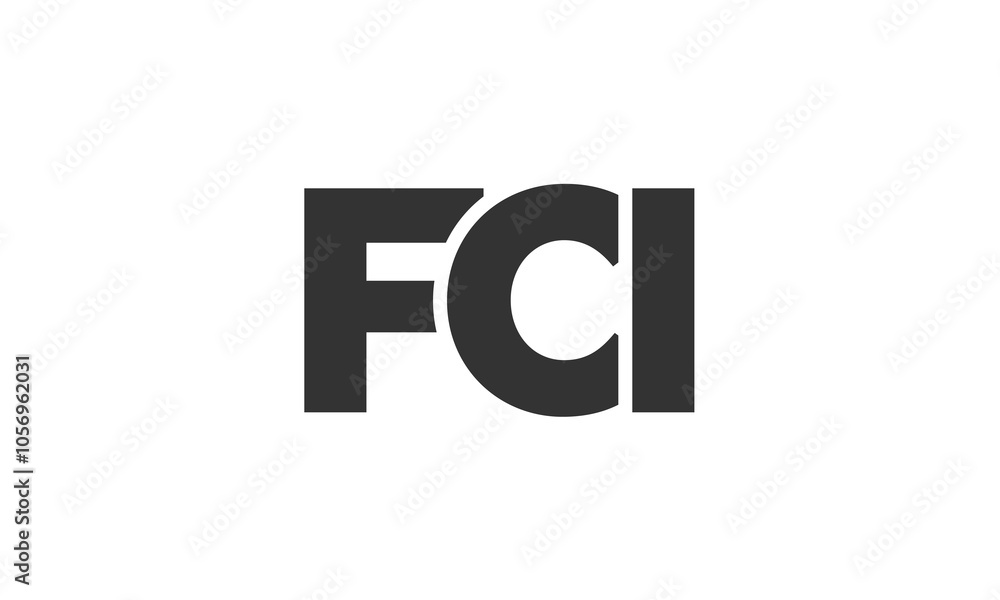 FCI logo design template with strong and modern bold text. Initial based vector logotype featuring simple and minimal typography. Trendy company identity. FCI logo design template with strong and modern bold text. Initial based vector logotype featuring simple and minimal typography. Trendy company identity.