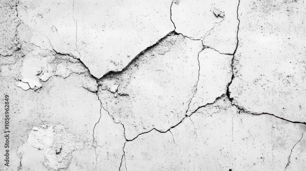 Fototapeta premium Faded concrete texture with subtle cracks and discolorations, giving an aged appearance