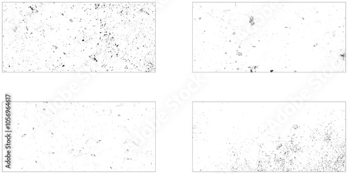 Collection of four grunge texture. Grunge bundle background. Grunge texture set. 