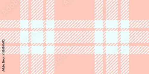 Comfortable pattern plaid textile, styling seamless vector fabric. 1970s check background texture tartan in light and azure colors.