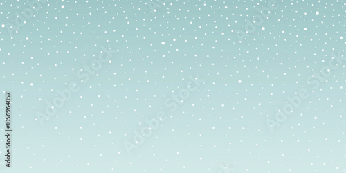 Snowfall, winter vector background, panoramic image 