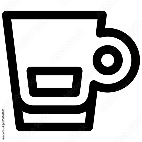 Ristretto. Editable stroke vector icon.