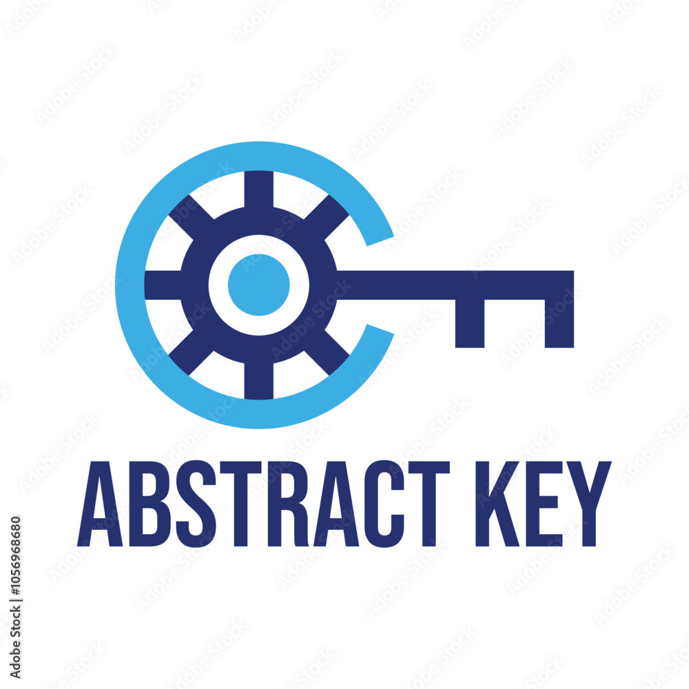abstract key flat minimalist logo design abstract key flat minimalist logo design
