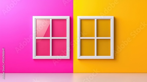 Obraz w ramie A visual comparison of windows and linux environments exploring differences and features