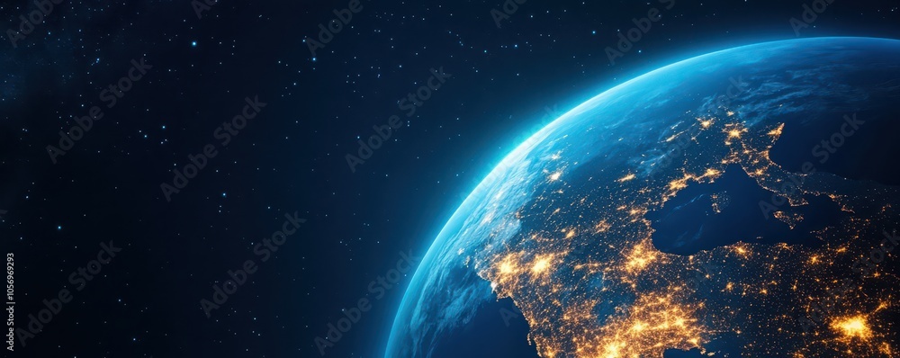 Futuristic holographic city suspended in space, showcasing advanced architecture and vibrant neon lights. Futuristic holographic city suspended in space, showcasing advanced architecture and vibrant neon lights.