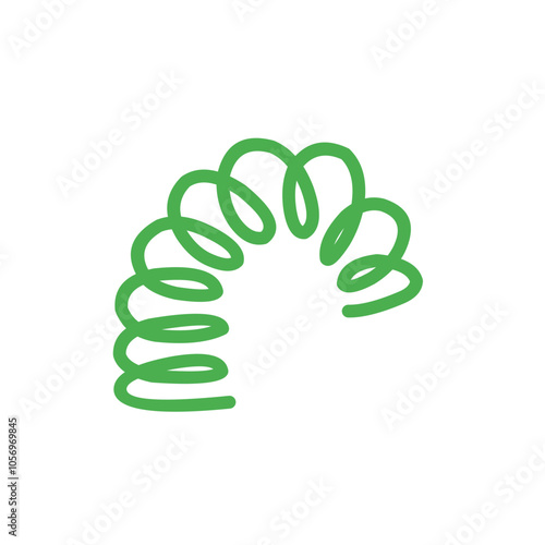vector colorful spring coil