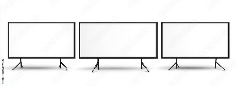 Blank Projector Screens with Tripod Stands Blank Projector Screens with Tripod Stands
