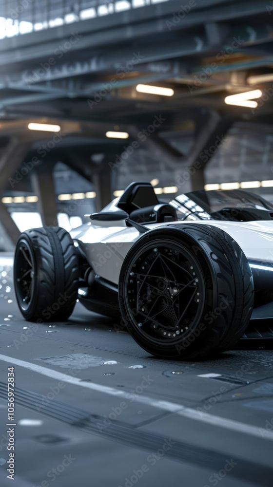 Showcase the advancements in electric vehicle technology through a revolutionary 3D design