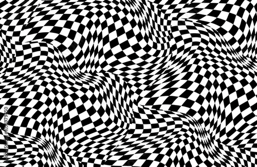 Abstract seamless chessboard pattern background