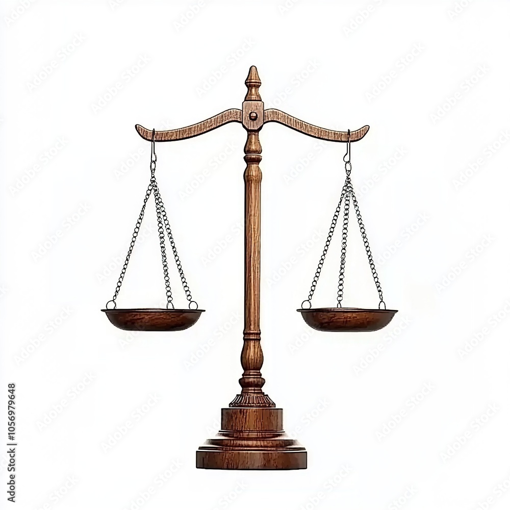Scales of justice no shadow isolated on white a background Scales of justice no shadow isolated on white a background