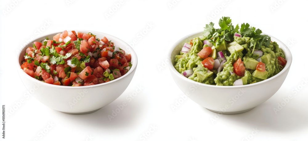 Delicious Guacamole and Salsa