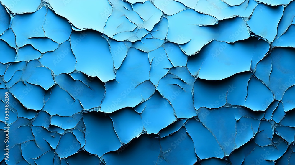 An abstract cracked background showcasing a dynamic gradient of dark blues An abstract cracked background showcasing a dynamic gradient of dark blues