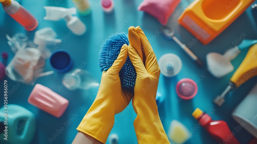 Obraz premium cleaning equipment. The concept of cleanliness